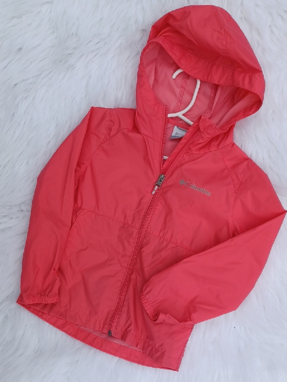 Columbia Switchback II Windbreaker Jacket. XXS 4/5. Pink